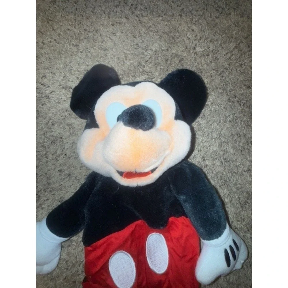Vintage Disney Mickey Mouse Plush Safety Harness Backpack Red